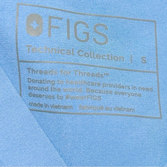 Figs Catarina One-Pocket Scrub Top Ceil Blue Size Small - Picture 5 of 8
